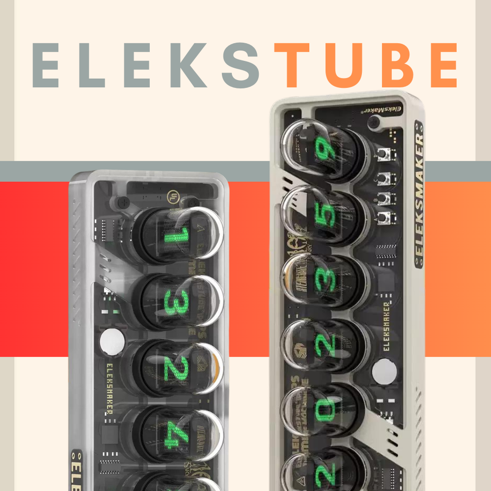 EleksTube IPS RGB Electronic Simulation Tube Clock - Beanowa