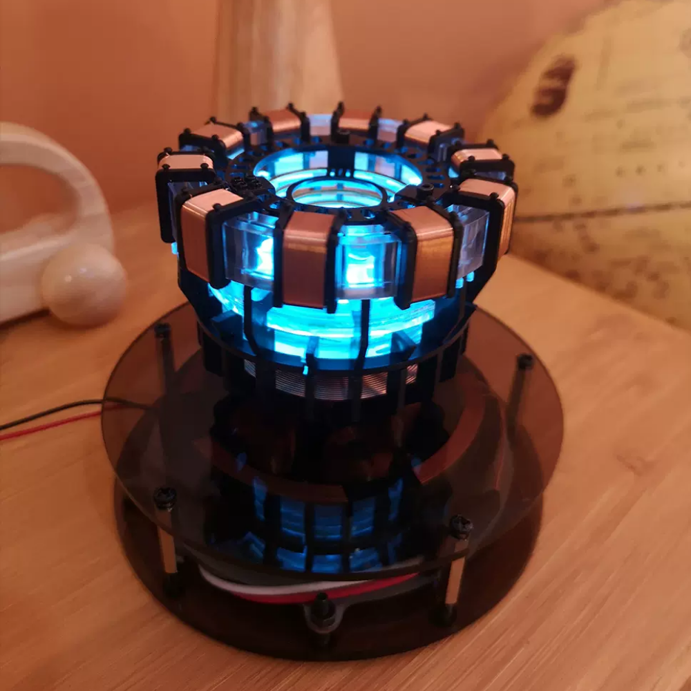 Iron Arc Reactor Heart LED Lamp | Magnetic Levitation