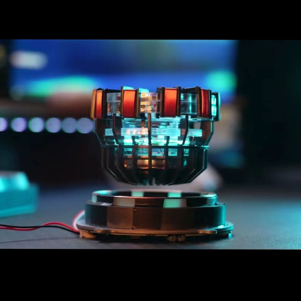 Iron Arc Reactor Heart LED Lamp | Magnetic Levitation