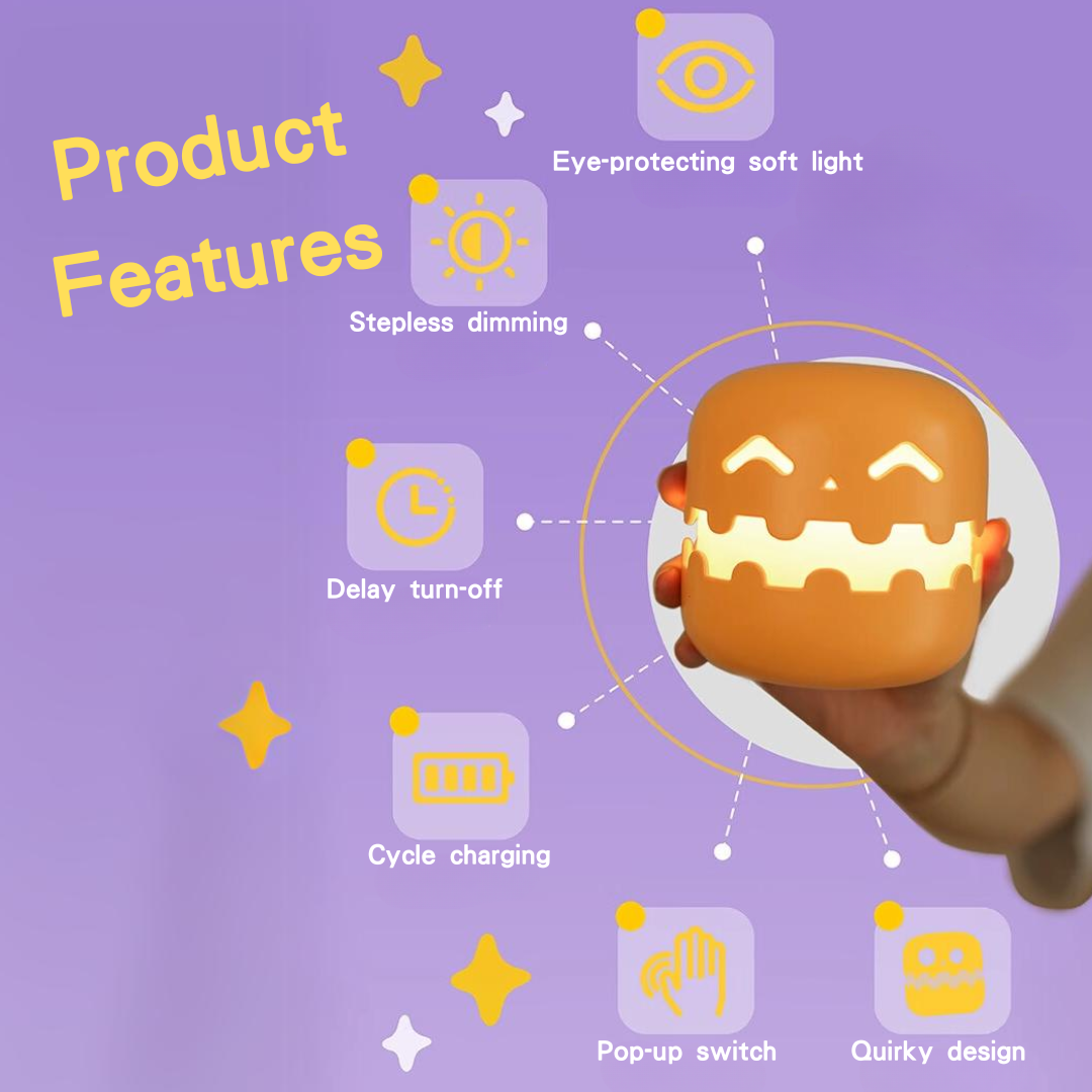 Glowing Jack-O'-Lanterns LED night