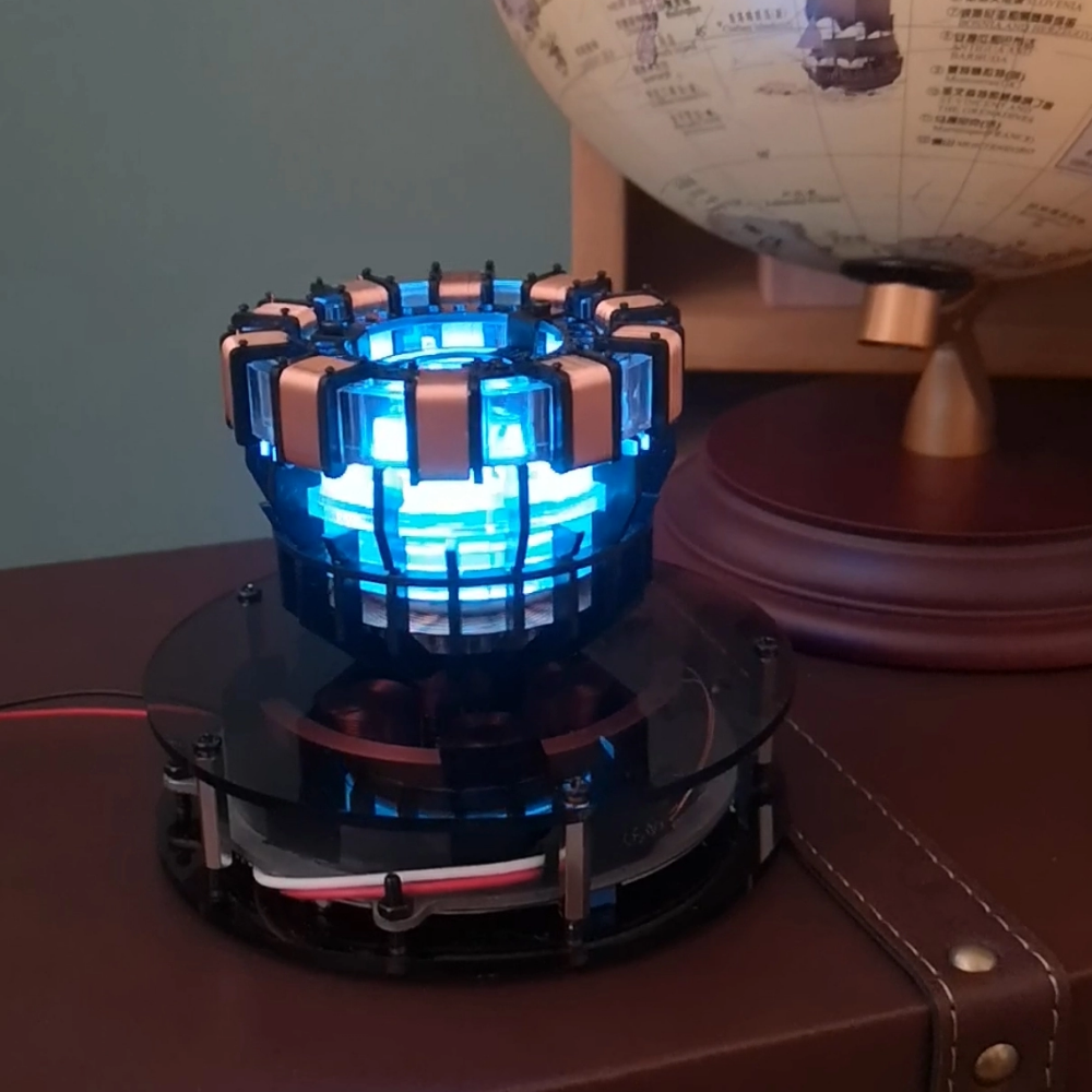 Iron Arc Reactor Heart LED Lamp | Magnetic Levitation