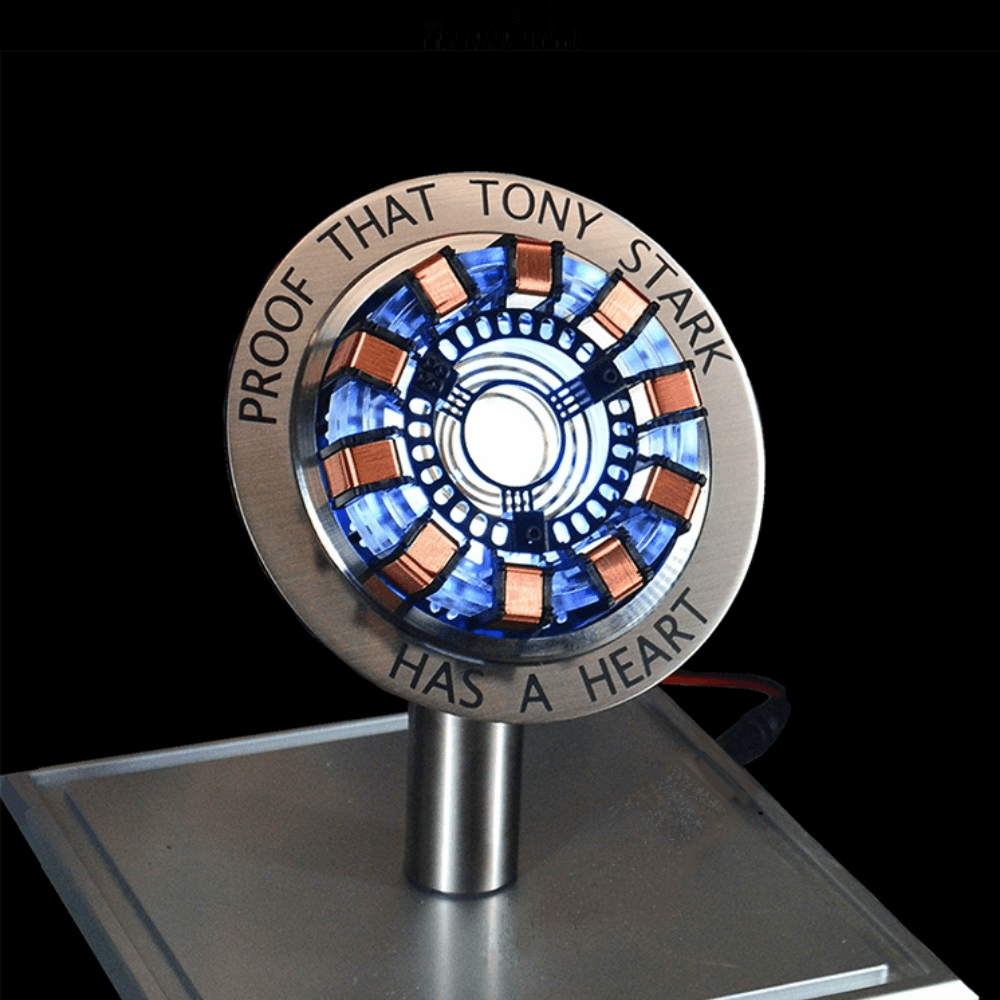 Iron Arc Reactor Heart LED Lamp | Aluminums stand