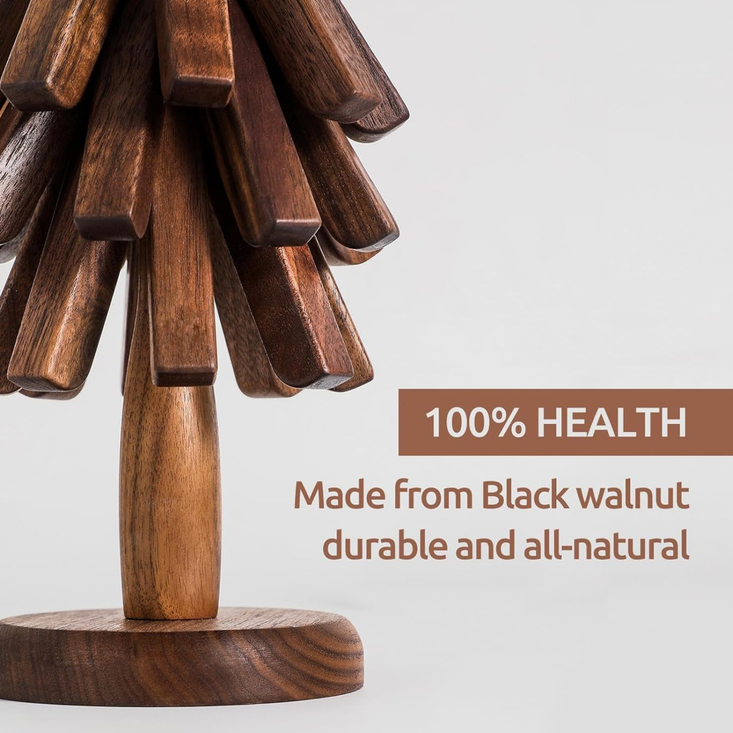 Walnut Wood Tree Coaster - Beanowa