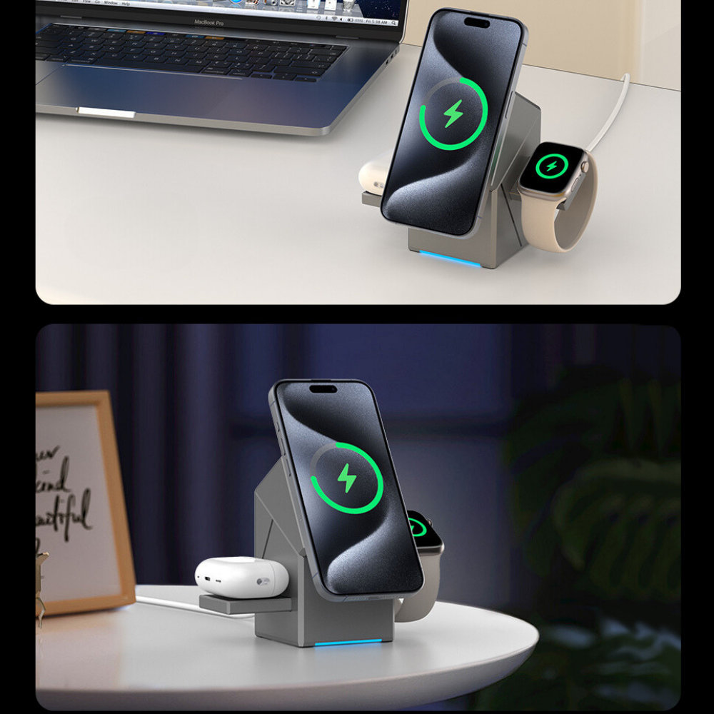 Qi2 3-in-1 Wireless Charger