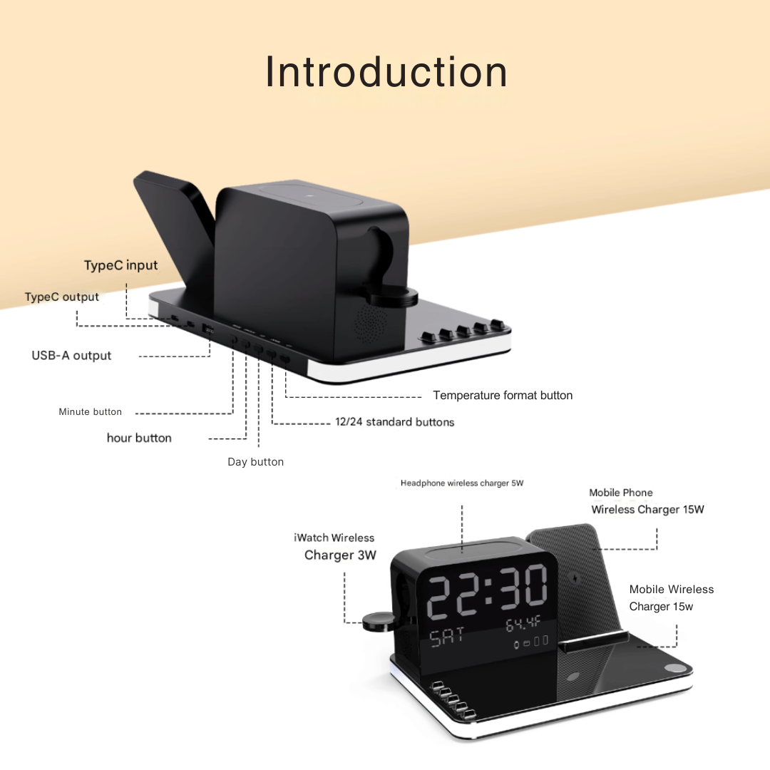 Multi functional Wireless charging station