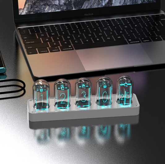 Nixie LED Tube Clock, With RGB | 5 Tube versions - Beanowa