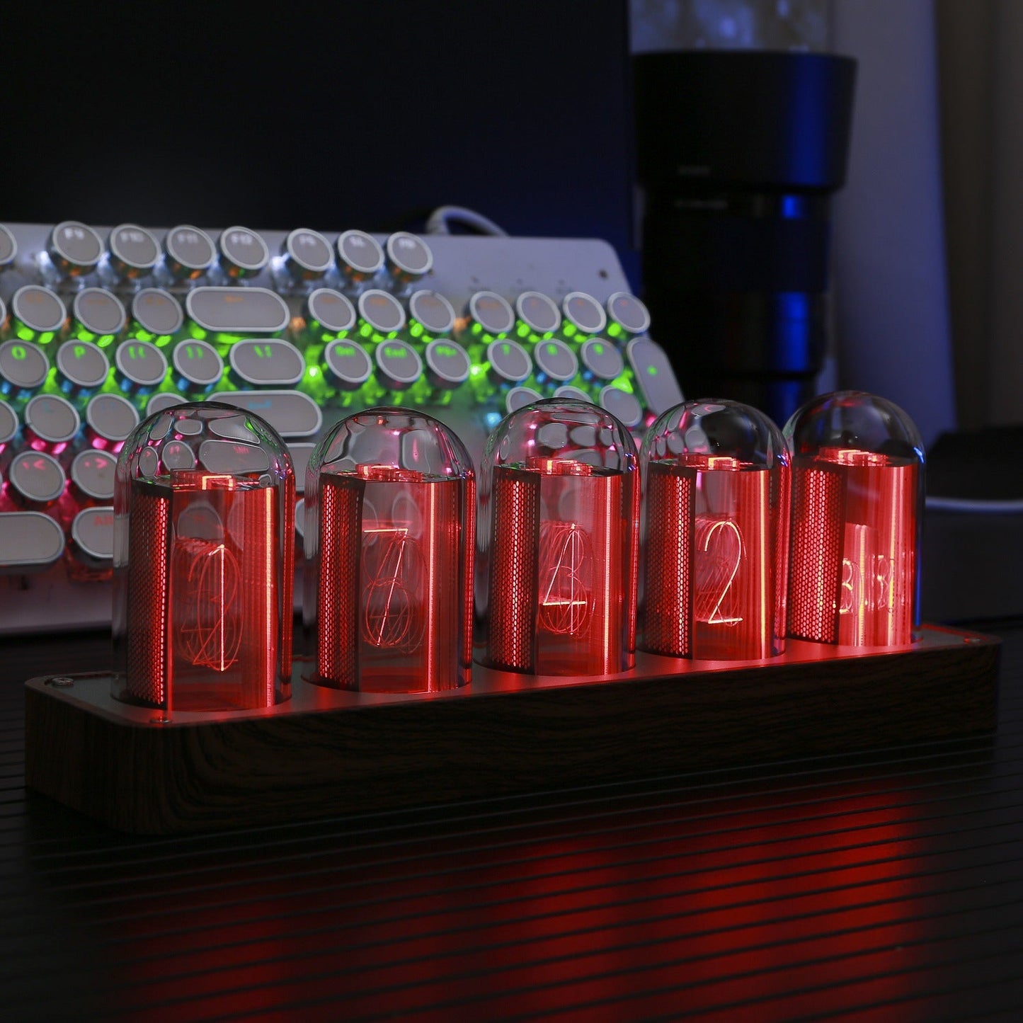 Nixie LED Tube Clock, With RGB | 5 Tube versions - Beanowa
