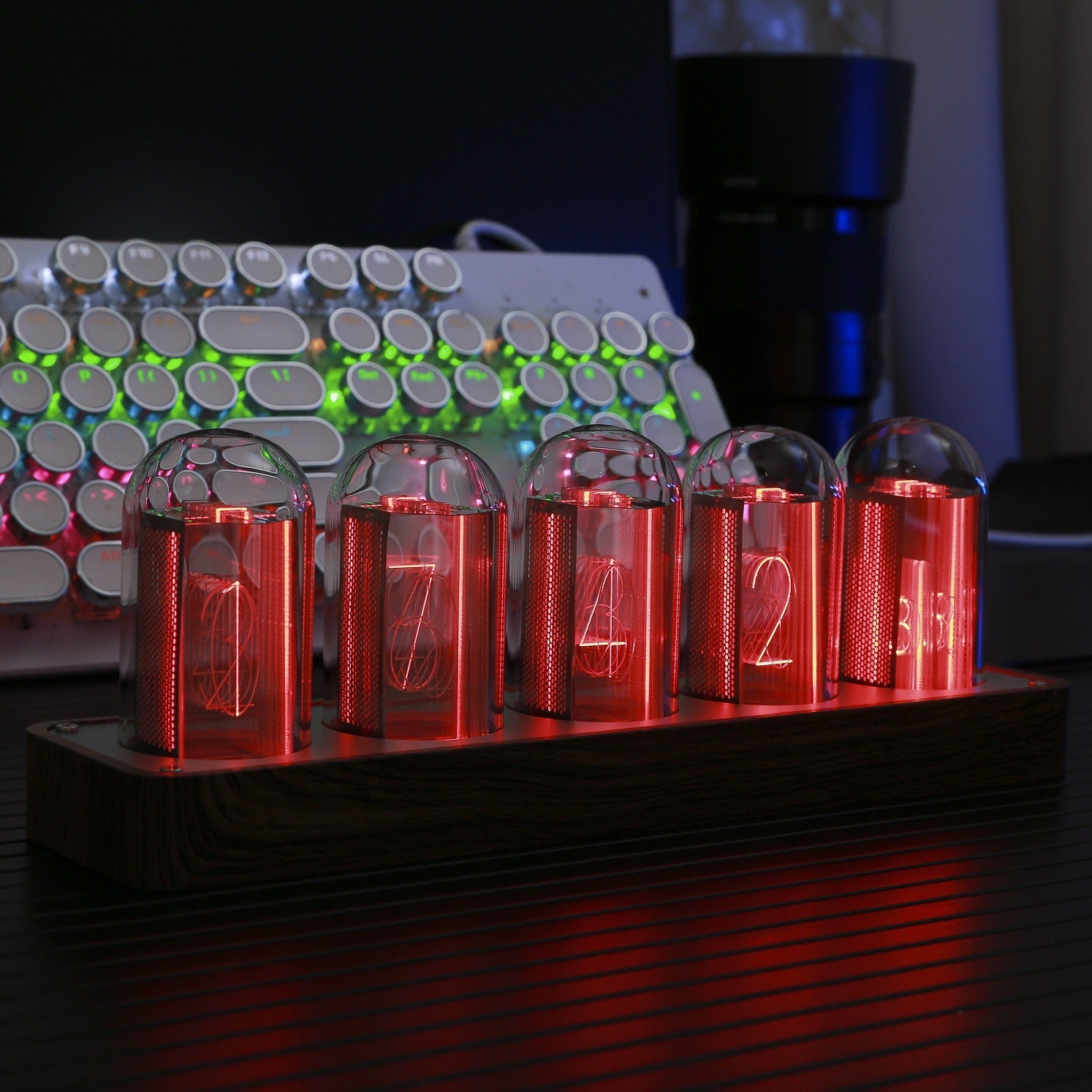 Nixie LED Tube Clock, With RGB | 5 Tube versions - Beanowa